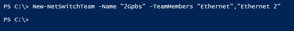 How to enable NIC Teaming in windows 10 Using PowerShell - MCSAGURU