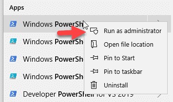 Open PowerShell-As-Administrator