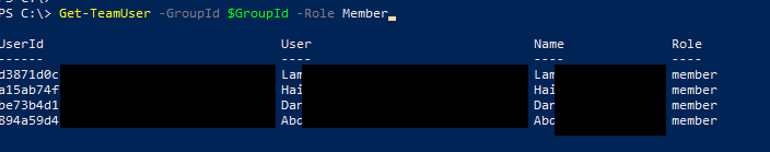 Get-Team-Member