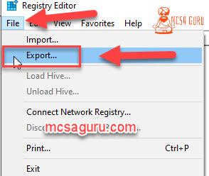 Backup Registry Editor