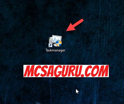 Taskmanager desktop shortcut